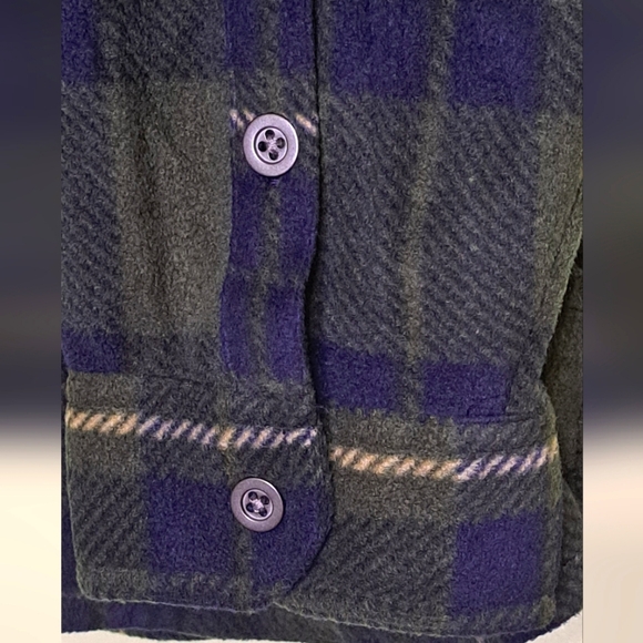 Freedom Foundry Men’s Long Sleeve Green/Blue Plaid Fleece Shirt XXL NWT - Picture 6 of 15